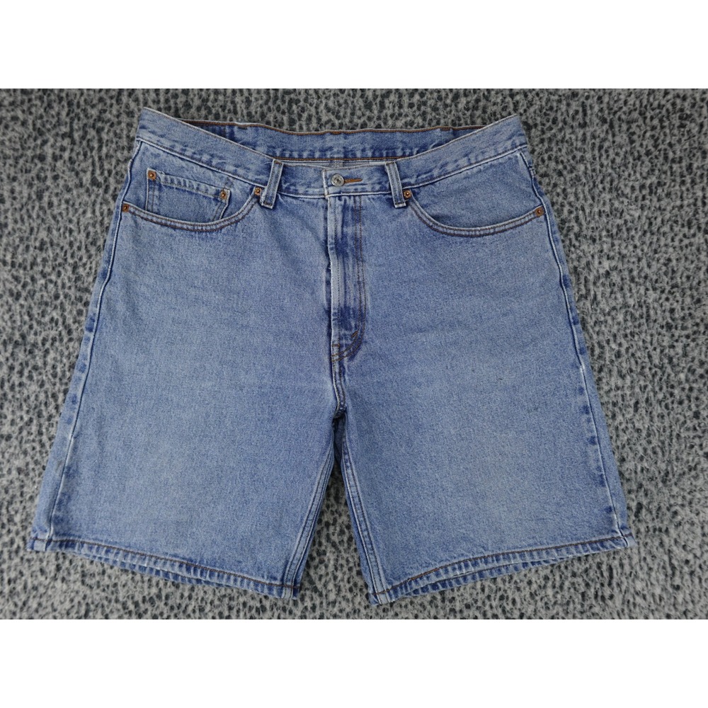 Levi's 550 Relaxed Fit Shorts Mens 38 Blue Denim 5-Pocket Zip Fly